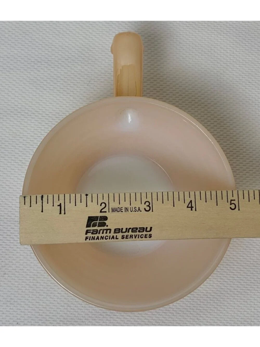Vtg Lot of 4 Fire King Peach Luster Soup Bowls 10 oz Beehive Ovenware MCM USA
